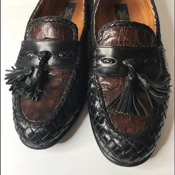 Zelli | Shoes | Zelli Mens Italian Leather Tassel Loafers  display picture 1
